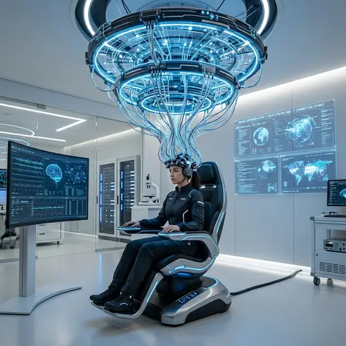 Supercomputer Brain Interface | Futuristic Tech Image