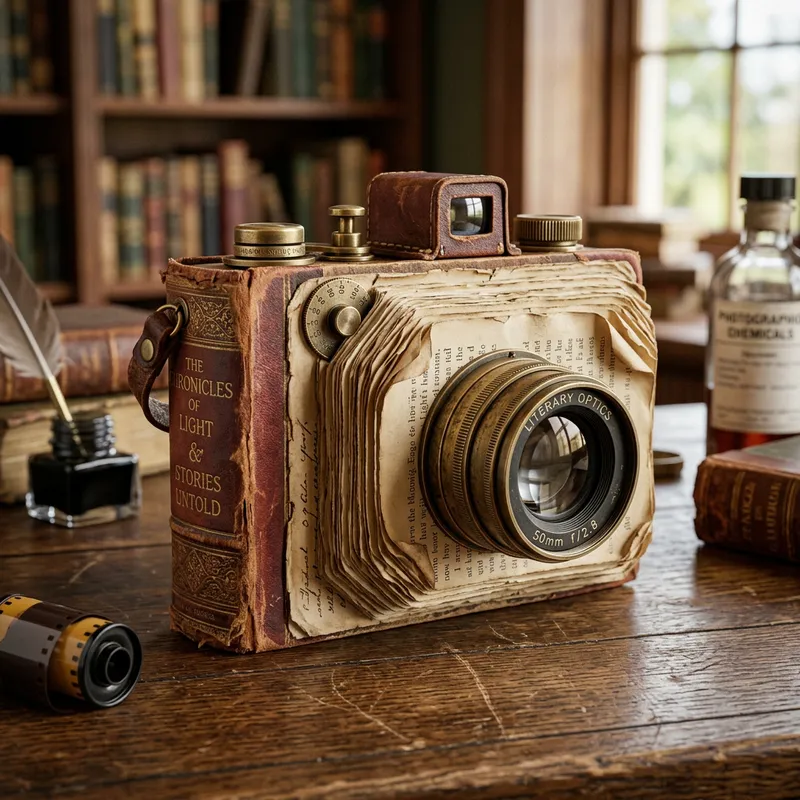 Unique Camera Made from a Book Unique Camera Made from a Book
