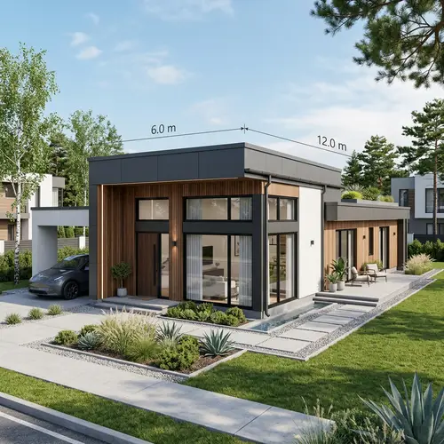 Modern 3D House Design - 6x12 Meters