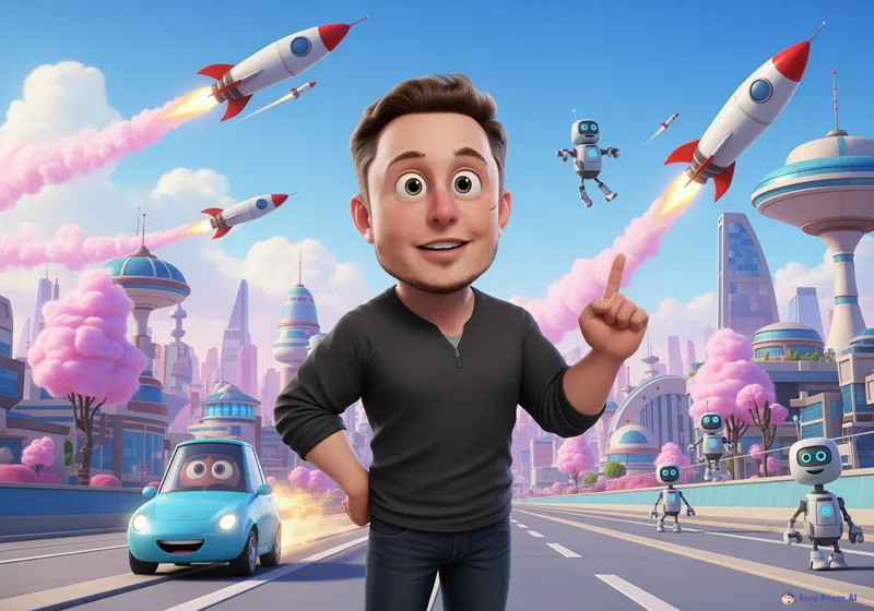 Whimsical Pixar Elon Musk - Adventure Awaits Whimsical Pixar Elon Musk - Adventure Awaits