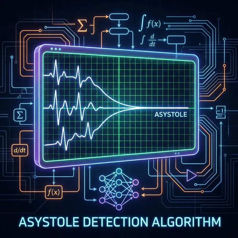 Understanding Asystole: Algorithmic Insights and EKG Illustration