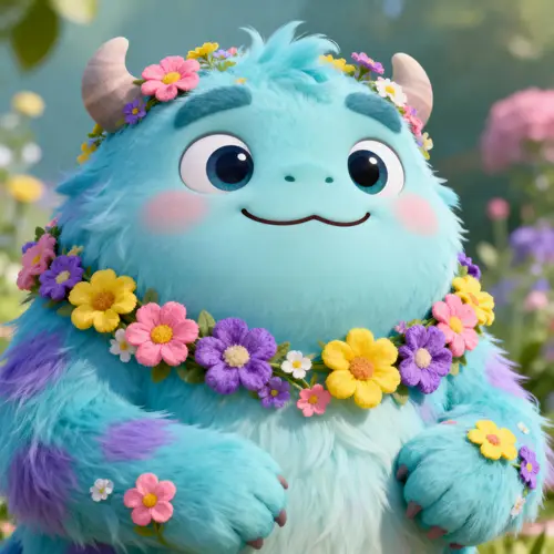 Animated Flower Monster Art