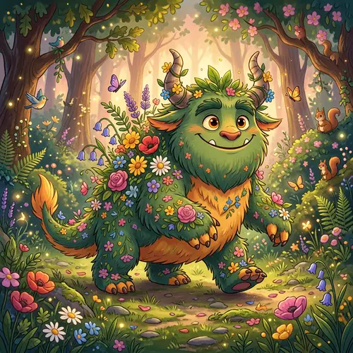 Animated Flower Monster Art