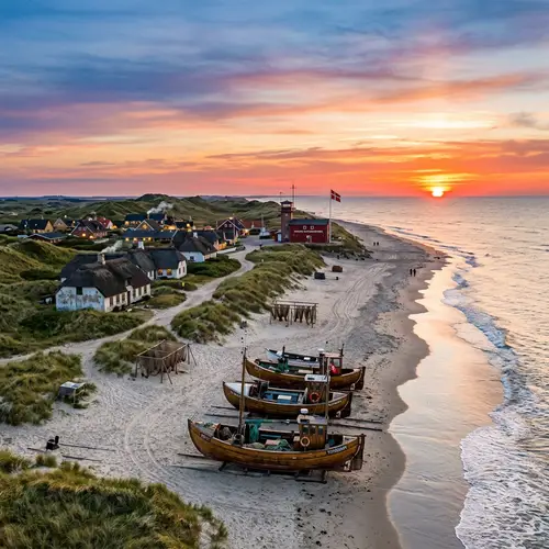 Vorupør Coastal Serenity | Charming Fishing Village in Denmark