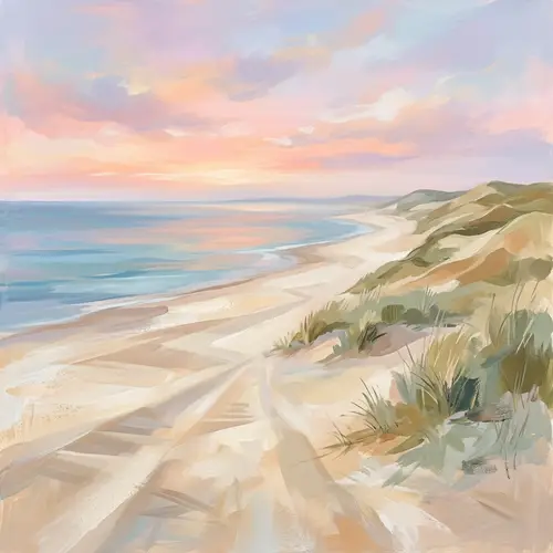 Harmonious Abstraction of Danish Coastal Landscapes