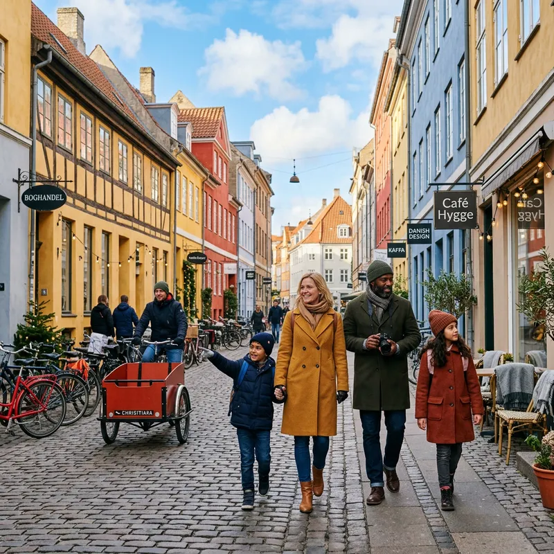 Exploring Danish Family Trip in Cozy Streets