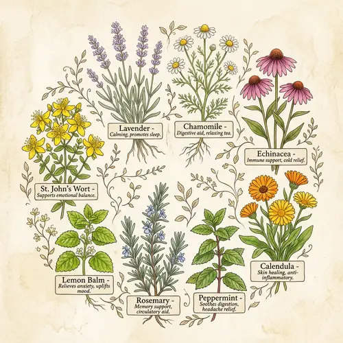 Herbs and Medicinal Plants for Natural Healing