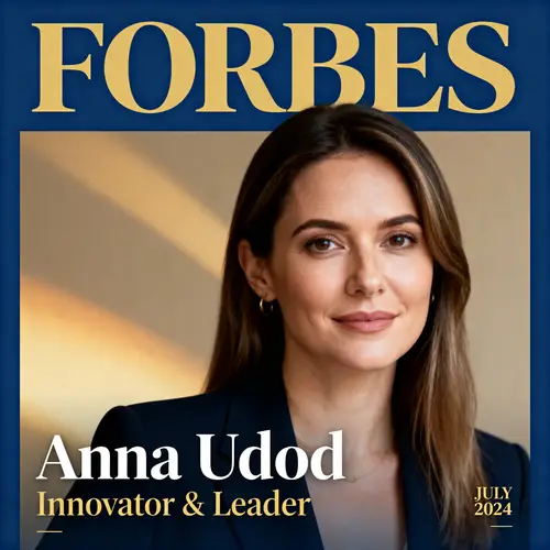 Forbes Magazine Cover Featuring Anna Udod