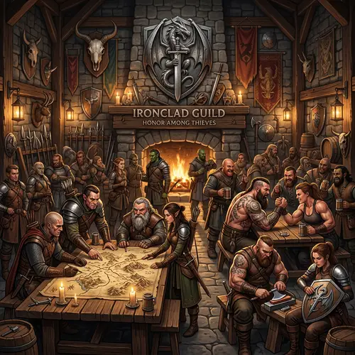 Powerful Raiders' Guild: Skilled Individuals and Camaraderie