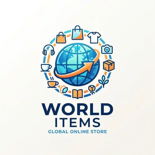 Stylish Logo Design for World Items Store