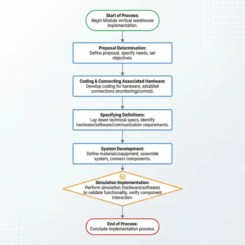 Automated Vertical Warehouse Implementation Process Flowchart