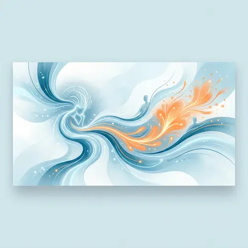 Flow of Attention and Energy: Abstract Banner Background