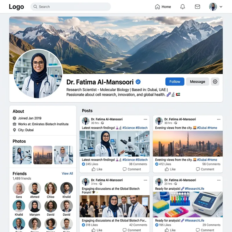 Middle-Eastern Female Facebook Profile | Research Scientist Middle-Eastern Female Facebook Profile | Research Scientist