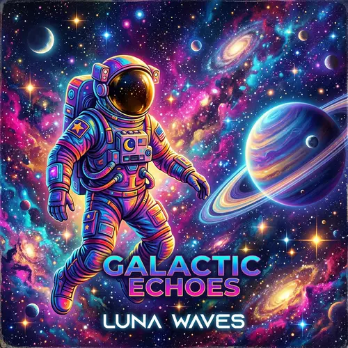 Colorful Astronaut Album Cover Art
