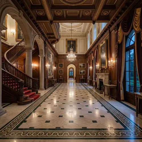 Empty Aristocratic Mansion Background