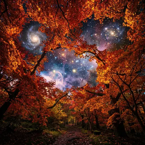 Maple Leaf Forest: Surrealistic Universe Views