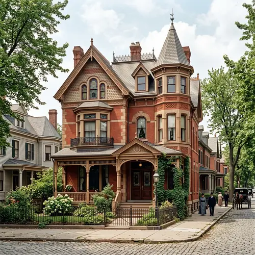Eclectic 19th Century Architecture City House