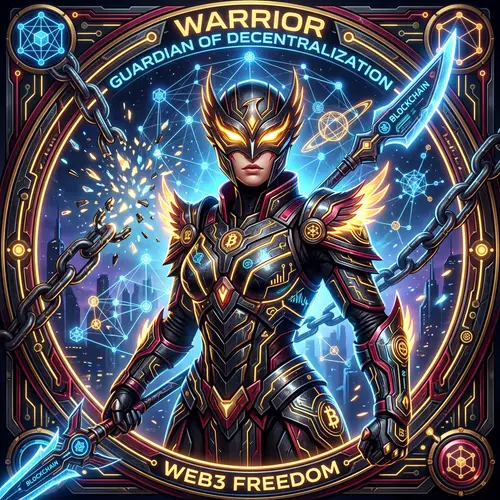 Futuristic Web3 Avatar: Guardian of Decentralization