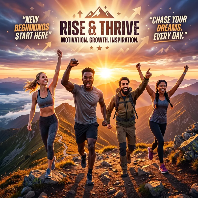 Inspirational Motivation Banner for YouTube Channel