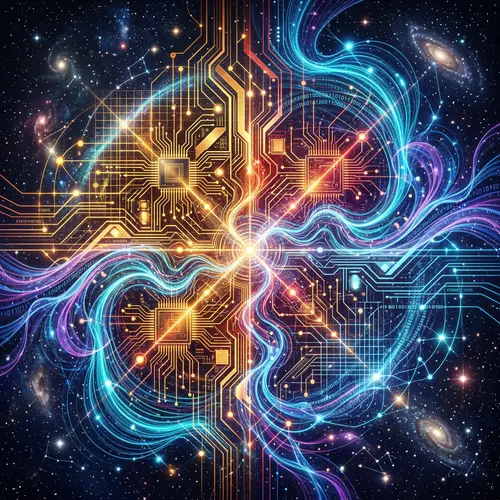 Abstract Technology Representation - Kaleidoscope of Elements