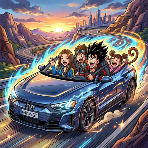 Energetic Audi e-tron GT | Family Adventure Animation