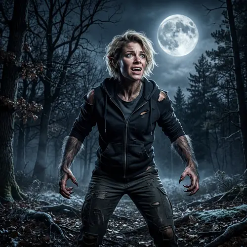 Solene Van De Sompel Transform into Werewolf - Thrilling Scene