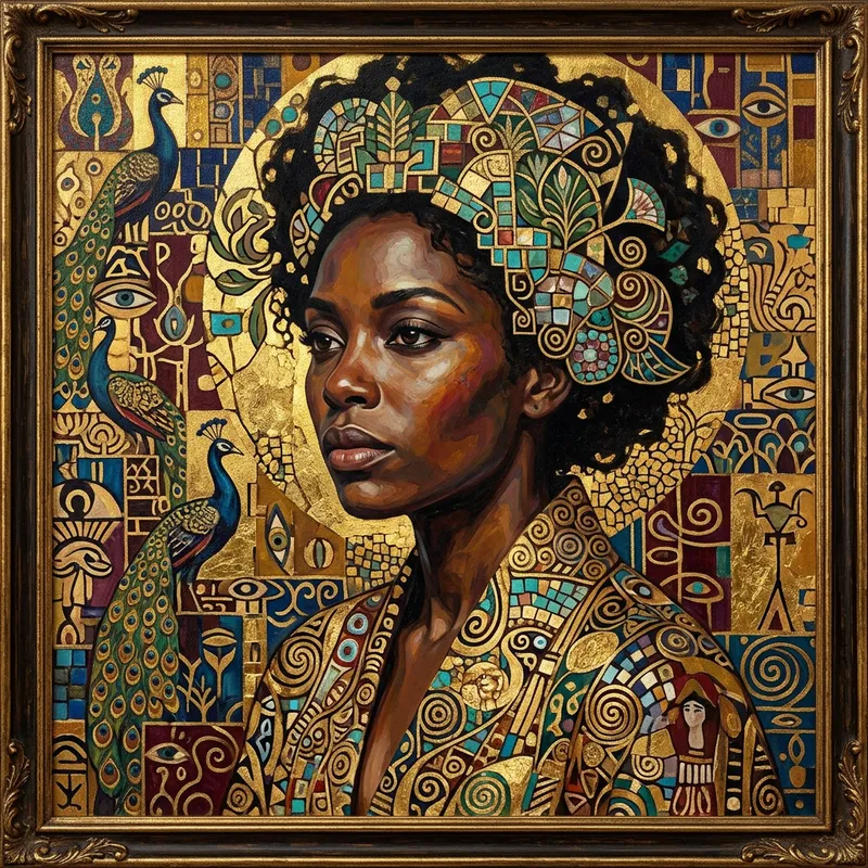 Gustav Klimt's Black Woman Portrait Creation