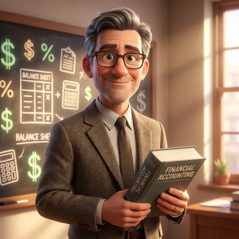 3D Male Professor Caricature Illustration 3D Male Professor Caricature Illustration