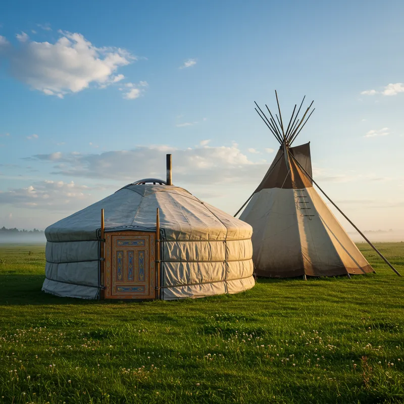 Cozy Yurt and Tipi in a Lush Lawn