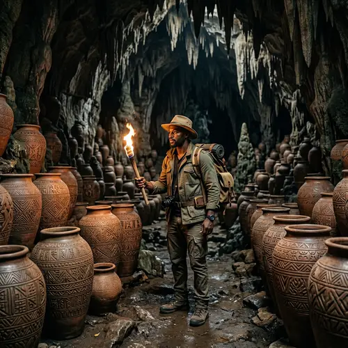 Explore a Mysterious Cave of Tall Jars