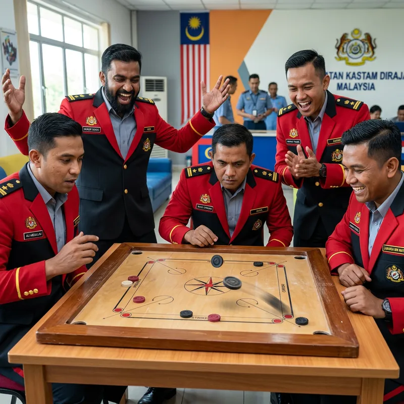 Intense Men's Customs Carrom Tournament in CYMK+ 8K Intense Men's Customs Carrom Tournament in CYMK+ 8K
