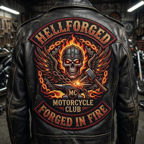 HellForged Motorcycle Patch - Ride with Style