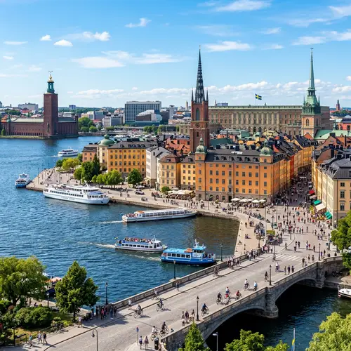 Serene Day in Stockholm: Modern Architecture & History