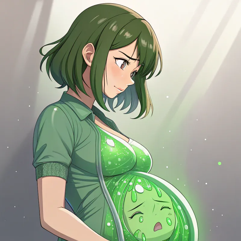 Green-Slime Girl: A Unique Anime Character
