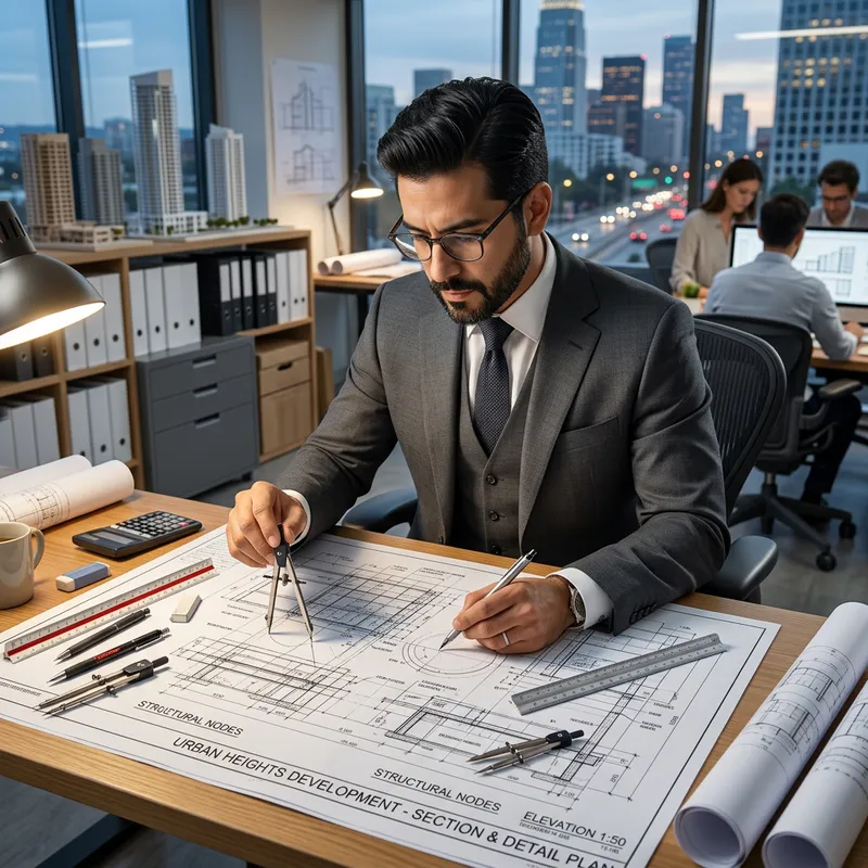 Hispanic Architect Engineer: Blueprint Details & City-Building Plans Hispanic Architect Engineer: Blueprint Details & City-Building Plans