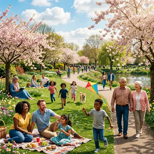 Loving Life - Diverse Community Embracing Joyful Moments