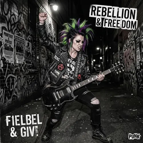 Punk Anarchist Guitarist Cover Art | Rebellion & Freedom