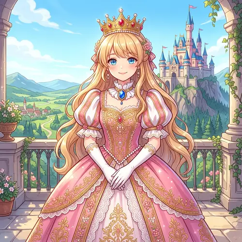Princess Peach Cute Anime Girl Character