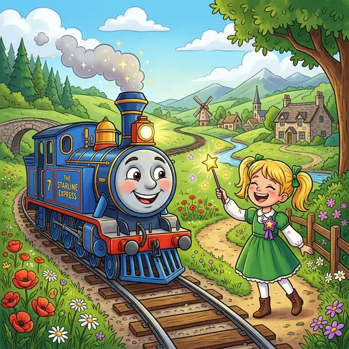 Thomas The Tank Engine Meets Star Butterfly in a Colorful Encounter