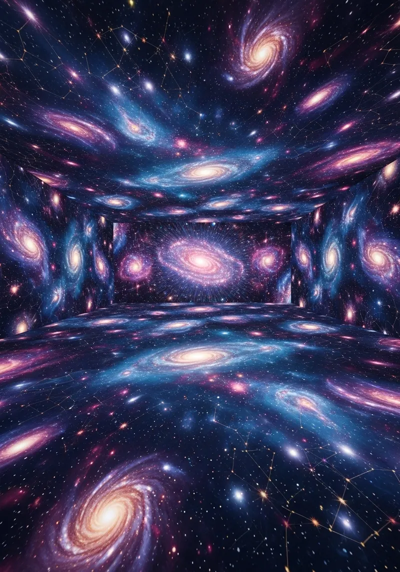 Celestial 3D Optical Illusion Art