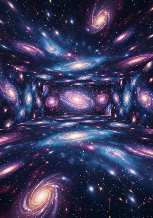 Celestial 3D Optical Illusion Art