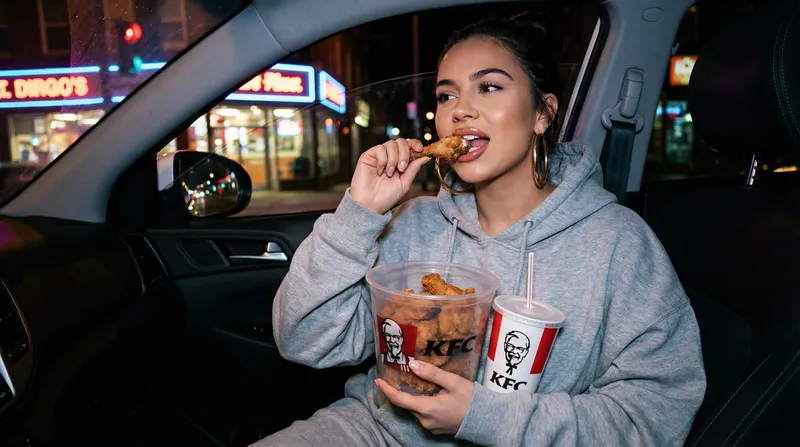 Cool Girl Aesthetic: Nighttime KFC Vibes