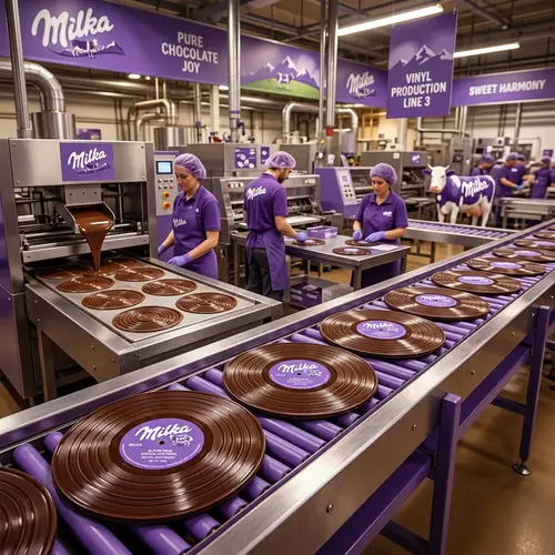 Chocolate Vinyl Records | Irresistible Milka Creations