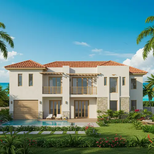 Mediterranean Minimalist Home Design in the Caribbean