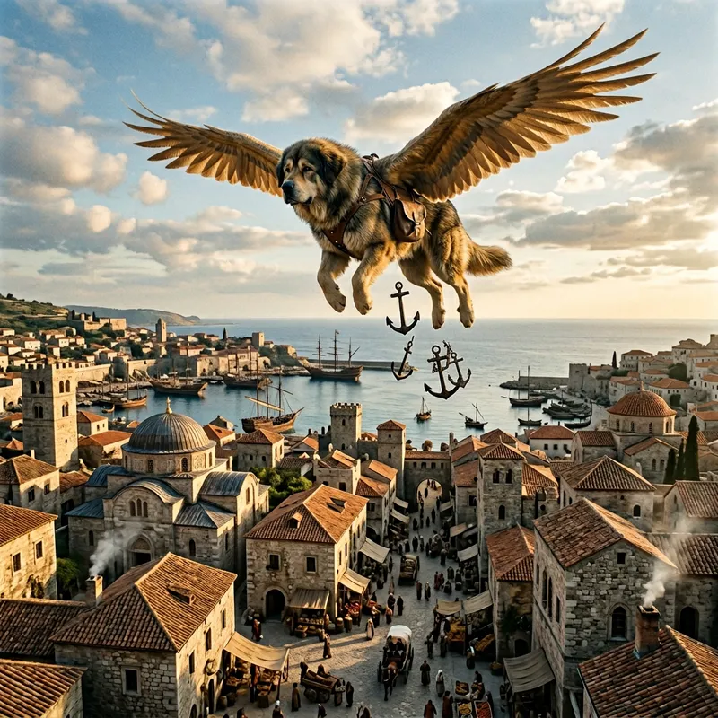 Mythical Dog Flies Over Kyiv Dropping Cruise Missiles Mythical Dog Flies Over Kyiv Dropping Cruise Missiles