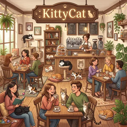 Visit the Cozy KittyCat Café Today