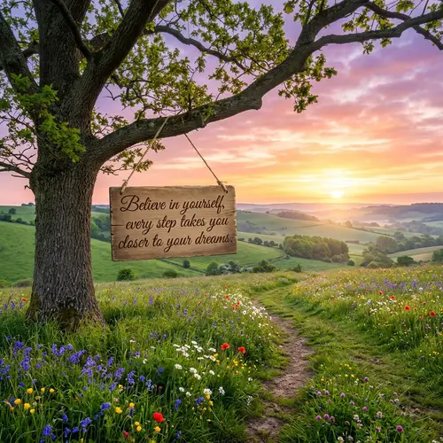 Inspirational Quote: Believe in Yourself for Dream Success