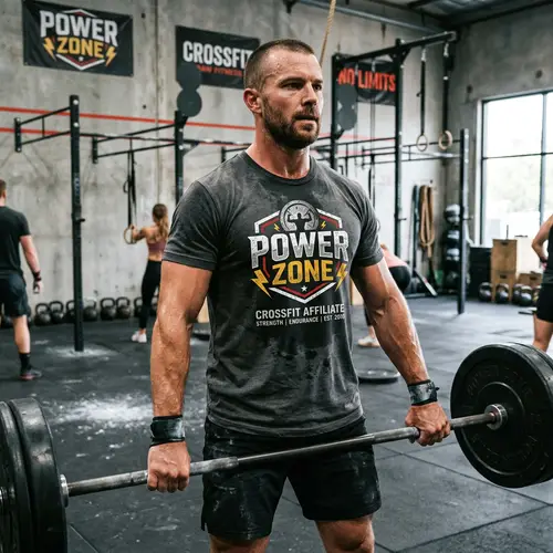 Crossfit T-Shirt with Power Zone Logo