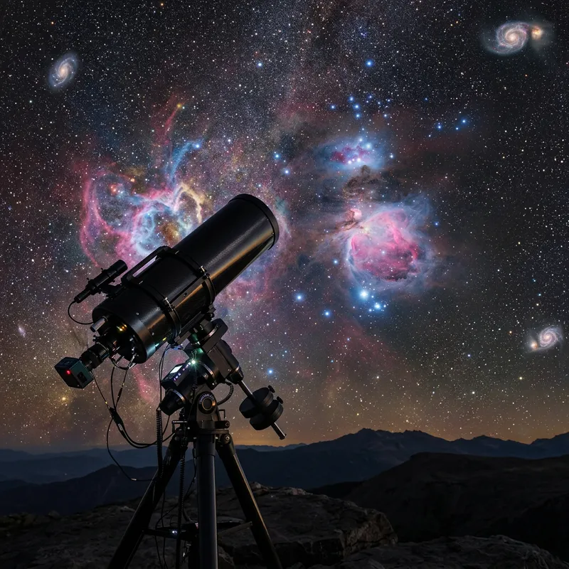 Stunning Colorful Outer Space Telescope Image Stunning Colorful Outer Space Telescope Image