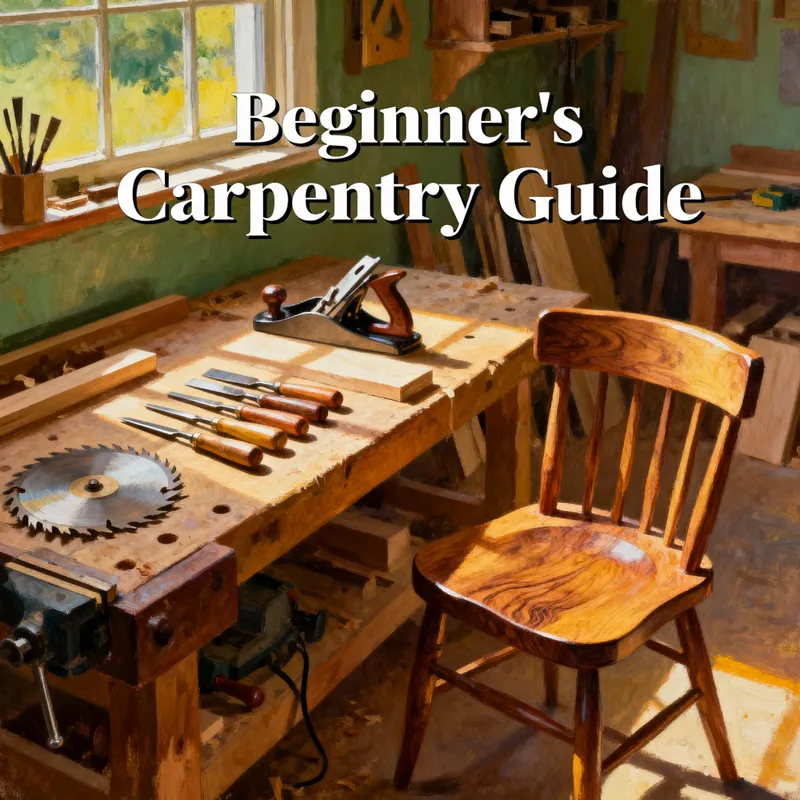 Beginner's Carpentry Guide - Ebook Cover Design